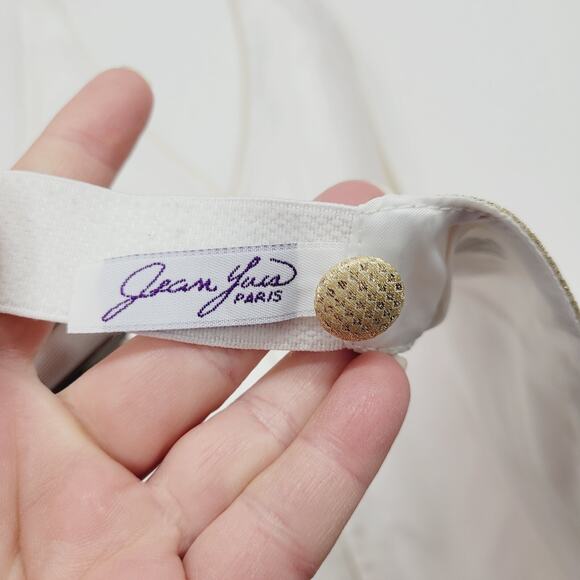 JEAN YAES PARIS Pour L Homme Open Back OS Formal Wedding Tuxedo Prom Vest Gold - Picture 6 of 7